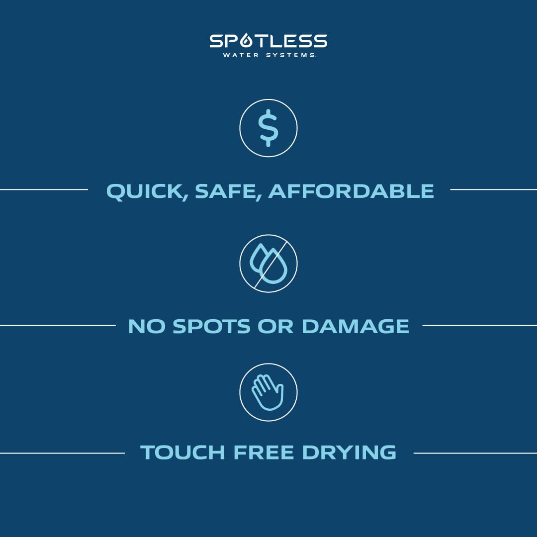 Spotless Water Systems - DIW-10B, W/Integrated Bypass | Simple Window, Solar Panel, RV & Car Wash System, Works for All Vehicles, Motorcycles, Bikes, Boats, Planes, Yachts, Towel Drying Eliminated