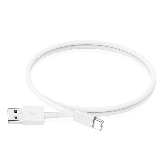 1.6FT Short Car Charger for iPhone 17 16 15 Pro USB A to USB C Cable for Carplay Cable, Charger Charging Cord Type C for iPhone 17 Air 16e 16 15 /Plus Max Charging Cord Replacement (White)