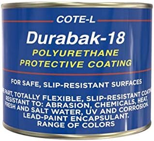 Durabak-18 Textured Truck Bed Liner Quart KIT - Roll On Coating | DIY Custom Coat for Bedliner and Undercoating, Auto Body, Automotive Rust Proofing, Boat Repair (Quart, Brown)