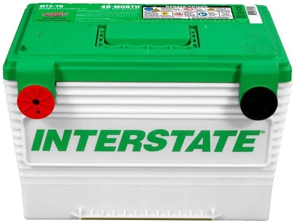 Interstate Batteries Automotive Battery 12V 62Ah 800CCA (MTZ-78) Automobile SLI AGM Starting Replacement Battery (Group Size 78) Cars, SUVs, Sedans, Trucks
