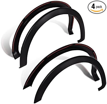 PIT66 Fender Flares, Compatible with 2009-2014 Ford F150 Styleside(NOT For Platinum and Raptor models), Black Factory Style Wheel Flares Set, 4 Pcs