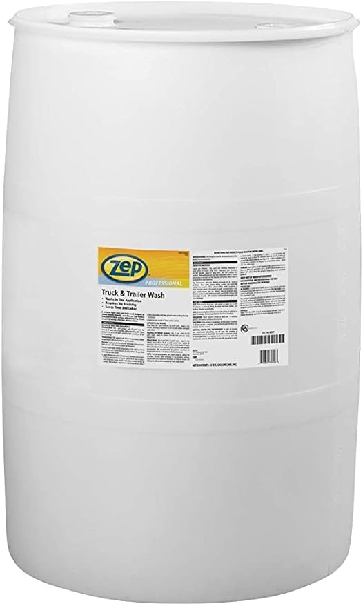 Zep Premium Truck and Trailer Wash - 55 Gallon (One Drum) 1041625 - Professional Strength, Liquid (Business ONLY, Delivered VIA Truck)
