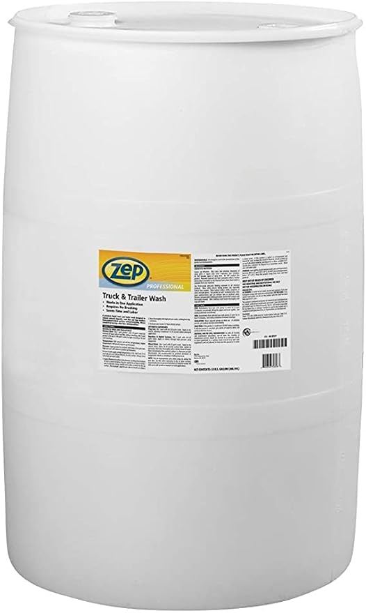 Zep Premium Truck and Trailer Wash - 55 Gallon (One Drum) 1041625 - Professional Strength, Liquid (Business ONLY, Delivered VIA Truck)