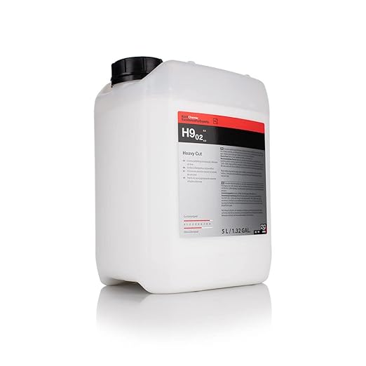 Koch-Chemie - Heavy Cut Coarse Polishing Compound v2- Silicone-Oil-Free; Fast Reworking of Heavily Weathered Paintwork and Deep Scratches; Ideal for Soft and Scratch-Proof Paint (5 Liter)