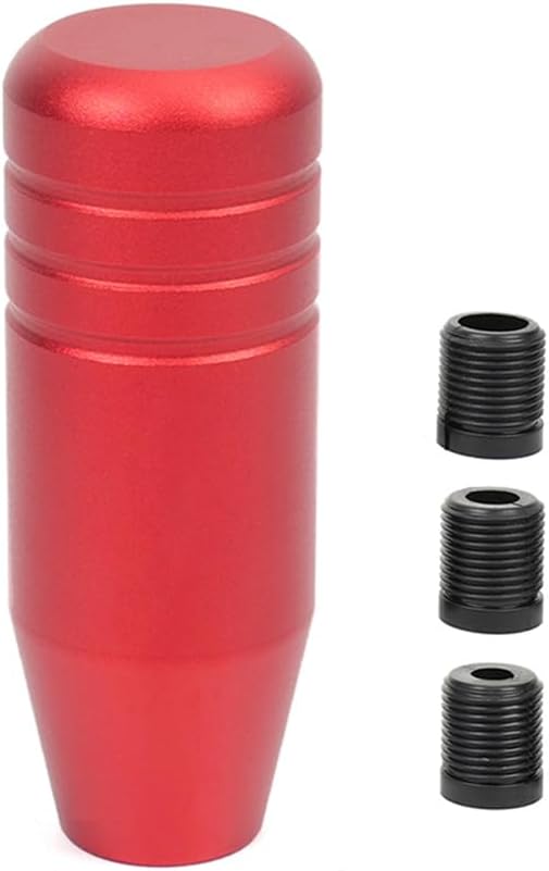 muge racing 3.5inch Aluminum Alloy Shift Knob, Heavy Duty Car Gear Lever Stick Shifter Handle fit Most Automatic Manual Vehicle Red