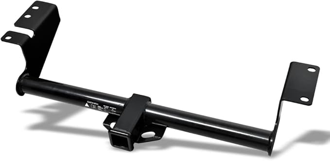 Class 3 III Black 2" Receiver Tube Rear Bumper Trailer Tow Hitch Towing Mount Compatible with 03-07 Murano