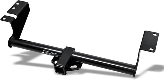 Class 3 III Black 2" Receiver Tube Rear Bumper Trailer Tow Hitch Towing Mount Compatible with 03-07 Murano