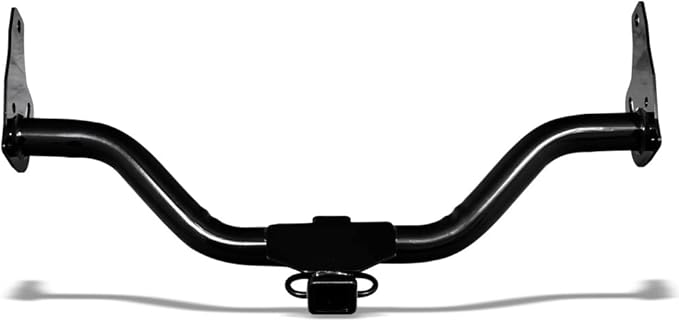 Class 3 III Black 2" Receiver Tube Rear Bumper Trailer Tow Hitch Towing Mount Compatible with 05-15 Xterra