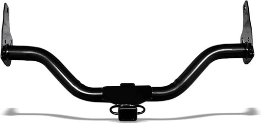 Class 3 III Black 2" Receiver Tube Rear Bumper Trailer Tow Hitch Towing Mount Compatible with 05-15 Xterra