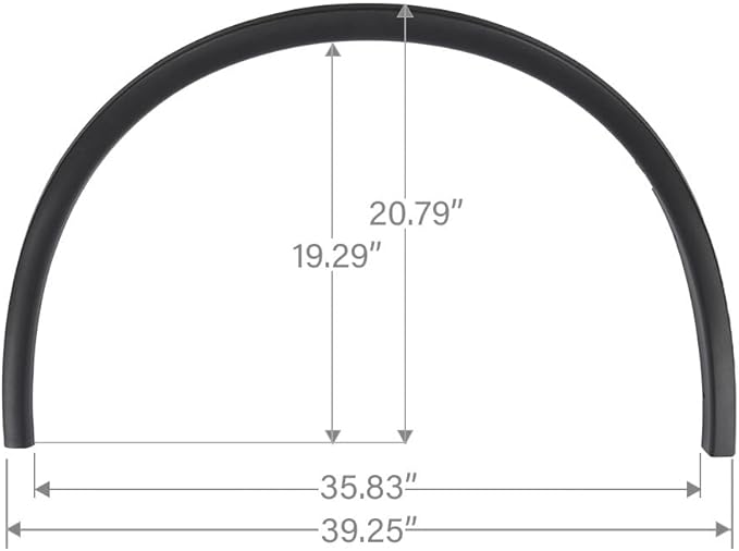 G-PLUS Front Fender Trim Wheel Molding Driver and Passenger Side Compatible with Dodge Durango 2011 2012 2013 2014 2015 2016 2017 2018 2019 2020 2021