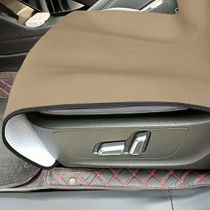 Waterproof Seat Cover Towel, Premium Sweat Carseat Protector, Perfect for Universal Anti-Slip Car Truck SUV Seat, Great for Surfing Yoga Gym Workout, Tan