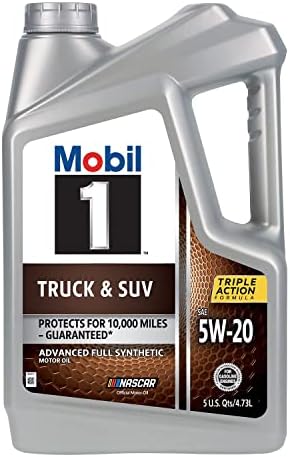 Mobil 1 Truck & SUV Full Synthetic Motor Oil 5W-20, 5 Quart