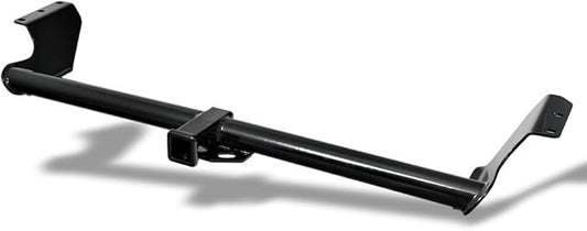 Class 3 III Black 2" Receiver Tube Rear Bumper Trailer Tow Hitch Towing Mount Compatible with 99-17 Honda Odyssey