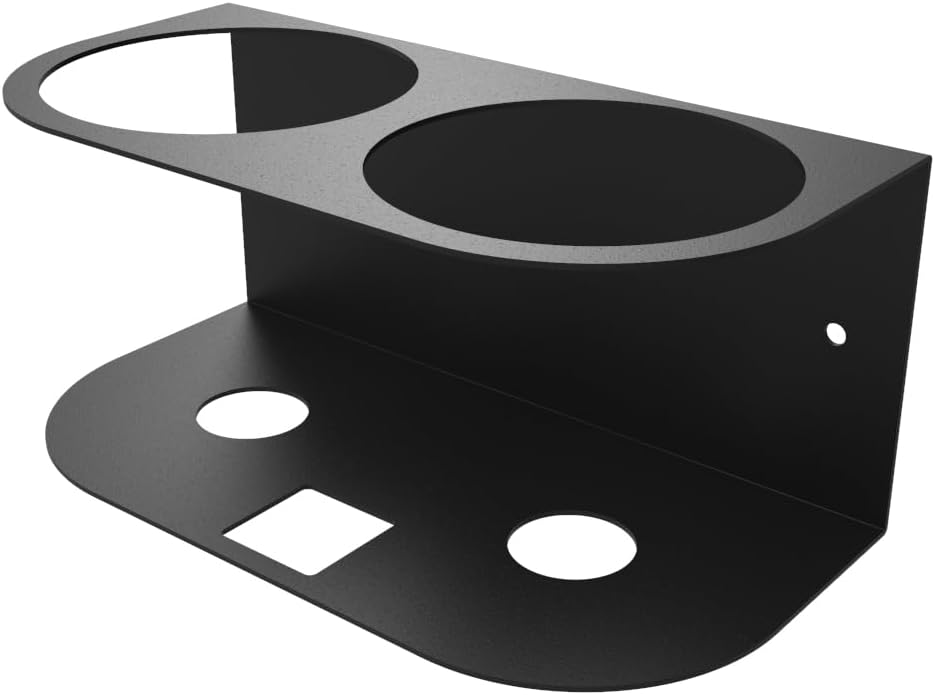 JINGCHENGMEI 2Pcs of 2 Spray Bottles Holder, Steel Wall Mount Storage Organizer for All-Purpose at Garage and Home (SBH-2B2Pcs)