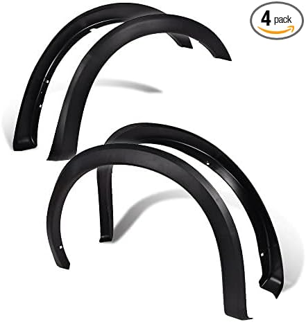 CHEDA Wheel Fender Flares Compatible For Ford F250 F350 Super Duty 1999-2007 Factory Style Wheel Cover Protector Textured Black 4Pcs Set