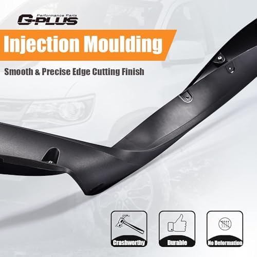 G-PLUS Fender Flares Compatible with 2007-2013 Chevy Silverado 5.8' Short Bed Factory Style 1500 Crew Cab With 69.3" Bed Fleetside Models (Do not fit long bed models) Textured Wheel Flares