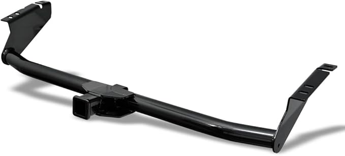 Class 3 III Black 2" Receiver Tube Rear Bumper Trailer Tow Hitch Towing Mount Compatible with 04-20 Toyota Sienna