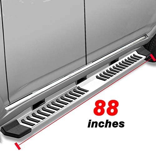 COMNOVA Side Step Nerf Bar Running Board Replacement for Ford F-150 Crew Cab 04-14（4 Full Size Door）,6 Inch Step Pad Design,OE Style