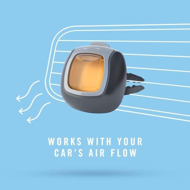 Febreze Car Vent Clip Air Freshener, Odor Eliminator for Up to 30 Days Freshness, 2 Clips (Fresh Leaves)