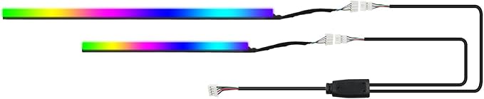 Acrylic car Interior Light 2-in-1 Extension Cable 2 Pcs