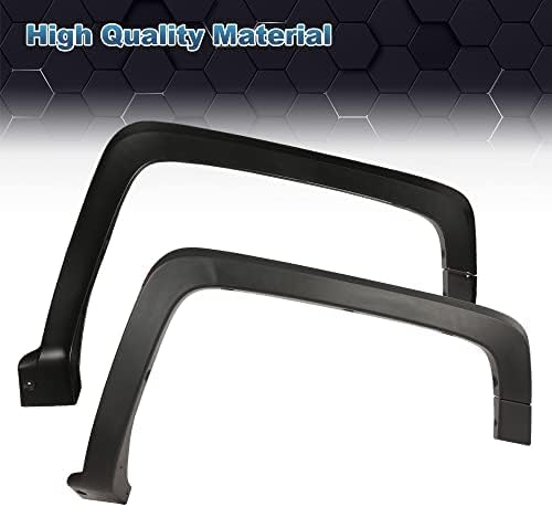 PIT66 4Pcs Fender Flares, Compatible with 2014-2018 Chevy Silverado 1500/2015-2019 Silverado 2500HD 3500HD(Only fit Models with fleetside Bed.Not for dually Models)