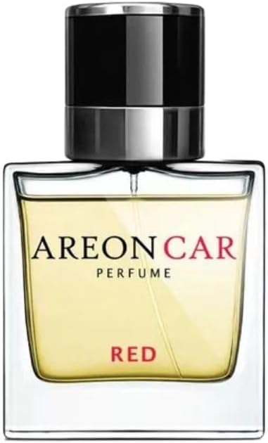 AREON MCP03 Car Perfume 1.7 Fl Oz. (50ml) Glass Bottle Car Air Freshener Spray, RED Scent