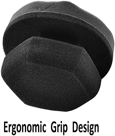 IPELY 2 Pack Large Tire Shine Applicator Pad, Durable and Reusable Hex-Grip Tire Dressing Applicator Pad for Applying Tire Shine