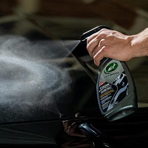 Turtle Wax 53447 Hybrid Solutions Ceramic Acrylic Black Spray Wax Formulated for Black Car Paint, Fills Scratches and Swirl Marks, Provides Water Repellency, Protection and Shine, 16 oz. (Pack of 1)