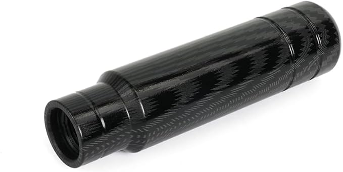BARTOO Aluminum Alloy Heavy Weighted Shifter Knob, 5" Auto Gear Shift Knob, Car Gear Lever Stick Shifter Handle,with 3 Threaded Adapters M8 M10 M12,Fit Most Automatic Manual Vehicle(Carbon Fiber)