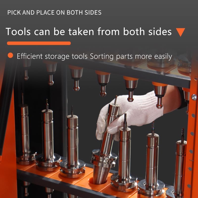 CNC Tool Holder Vertical Drawer Cabinet, Multi-Purpose CNC Tool Storage Cabinets, CNC Tool Storage System Material Equipment for Warehouse Workshop Use