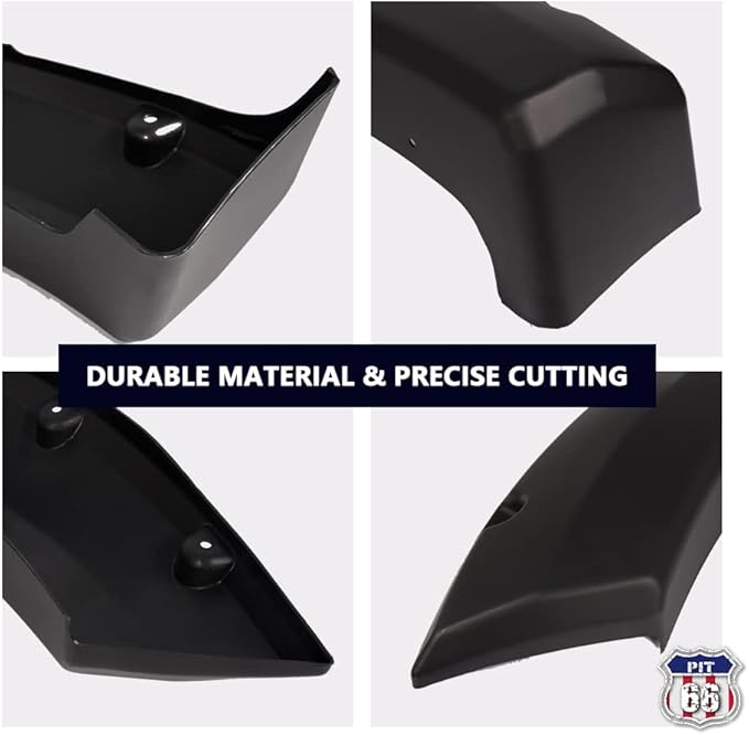 PIT66 Fender Flares,Compatible With 2004-2008 FORD F150(NOT For Heritage), Paintable Smooth Matte Black Pocket Riveted Style Wheel Flares Set, 4 Pcs