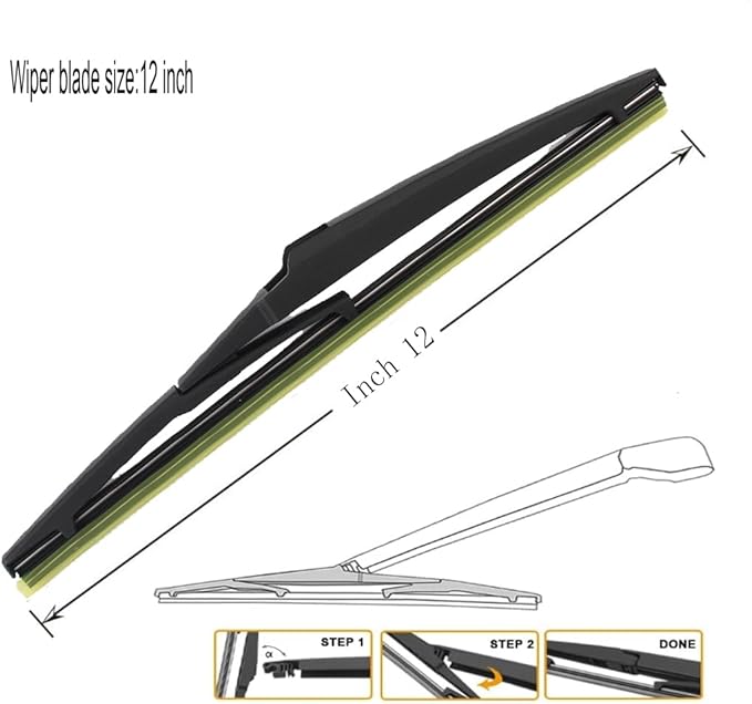 Windshield Wiper Blades (pack of 3pcs) Original Equipment Replacement for 2009-2016 Toyota Venza 26" + 22" Front Windscreen Wiper and 12" Rear Wiper Blade