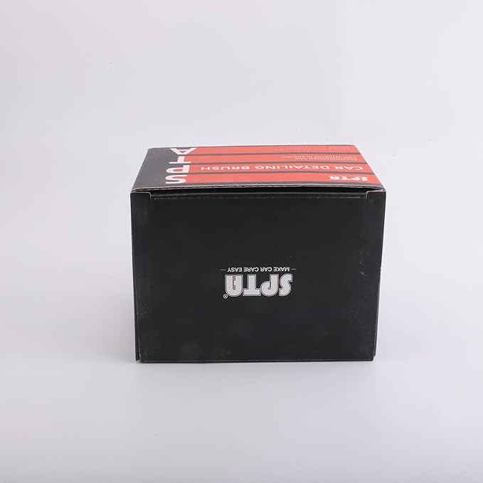 SPTA Ultra Soft Detailing Brush, Car Detail Brush, Orange Handle XL Synthetic Brush - Ultra Soft Bristles, Comes with Storage Rack, Covers Large Area Inside or Outside Vehicles