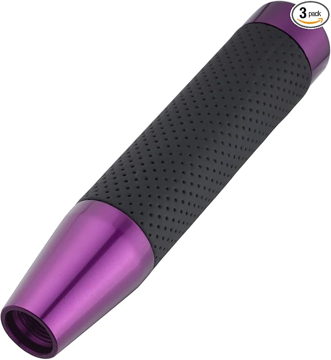 Abfer Tall Shift Knob Car Long Shifter Knob Weighted Gear Stick Shifting Lever Replace Extension Fit Most Manual Automatic Transmission Vehicle, Purple-1