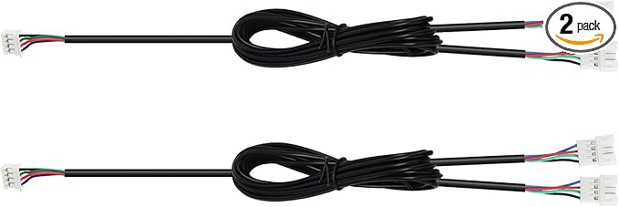 Acrylic car Interior Light 2-in-1 Extension Cable 2 Pcs