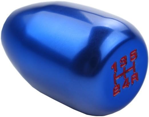 DEWHEL 5 Speed Manual Gearbox Shift Knob M12x1.25 Screw On Aluminum Blue