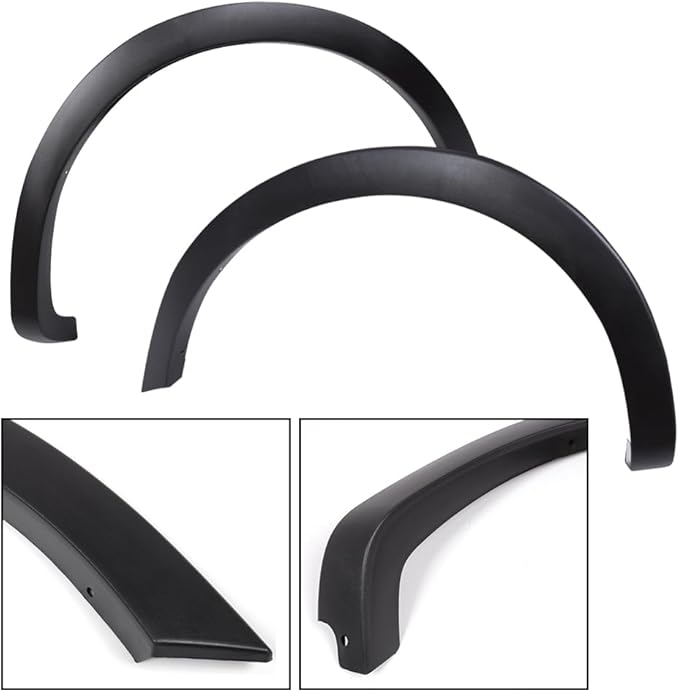4PCS Fender Flares Fit Ford F150 Style Side Models with 5'5", 6'5", 8' Beds 2004-2008/2006-2008 Lincoln Mark LT with 5'5", 6'5" Beds Wheel Trim Accessories Textured 5L3Z16005BA
