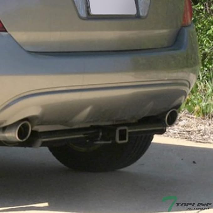 Class 3 III Black 2" Receiver Tube Rear Bumper Trailer Tow Hitch Towing Mount Compatible with 03-07 Murano