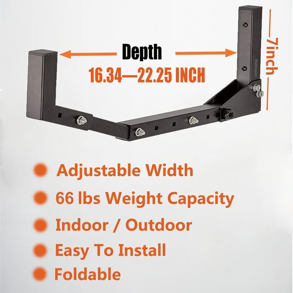 Wallmaster Kayak Storage Hooks Hangers, Adjustable Kayak Garage Storage Rack Wall Mount Heavy Duty Hooks for Canoe, Kayak, Paddle Board, Surfboard, Snowboard