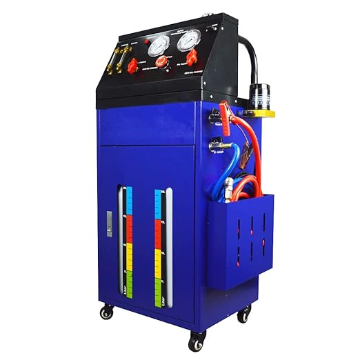 Auto Transmission Fluid Exchanger Fluid Flush Cleaning Machine Gearbox Cleaning Equipment Oil Replace Cleaner with Two 5.3Gal Tank 12V/DC