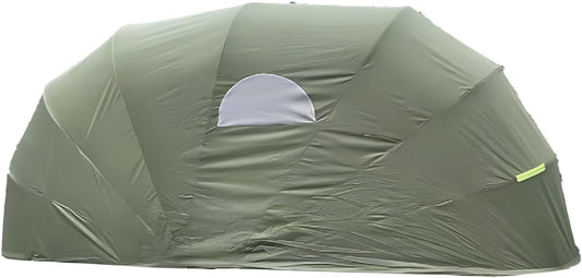 Car Port Portable Storage Shed Carport Canopy Carports Metal Carport Round Style Outdoor Storage Shed Lockable for Automotive Use Anti-Snow Waterproof(Green)