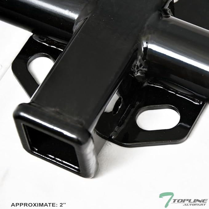 Class 3 Trailer Hitch Tow Receiver 2" Black + Ball Mount Kit Compatible With 2012-2016 Honda CR-V All Model Heavy-Duty 3500 lbs Towing Capacity Bolt-On Hitch Receiver with Chrome Trailer Ball