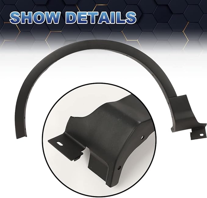 PIT66 Fender Flare,Compatible with 13-17 Ford Escape Wheel Well Arch Molding Front Left & Front Right CJ5Z-16268-AB