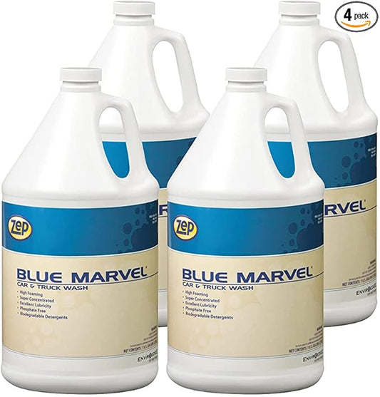 Zep Blue Marvel Car and Truck Wash - 1 Gallon (Case of 4) - 35624