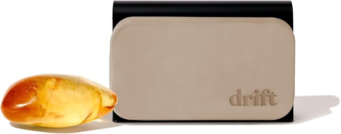 Drift Car Air Freshener - Stone Air Freshener Car Odor Eliminator - Long Lasting Scent - Auto Accessories - Metal Clip - Essential Oils - Clean Ingredients - Amber Scent Starter Kit