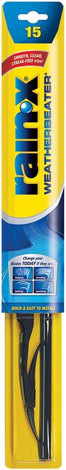 Rain-X RX30215 WeatherBeater Wiper Blades, 15" Windshield Wipers (Pack Of 1), Automotive Replacement Windshield Wiper Blades That Meet Or Exceed OEM Quality And Durability Standards