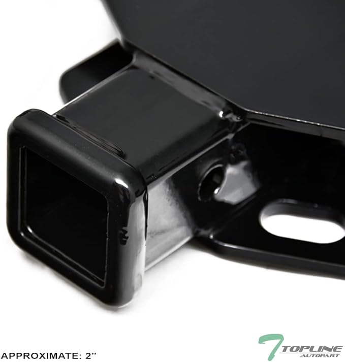 Class 3 III Black 2" Receiver Tube Rear Bumper Trailer Tow Hitch Towing Mount Compatible with 04-20 Toyota Sienna