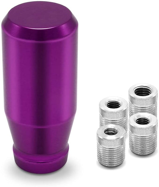 (Purple) Weighted Manual Universal Automatic Gear Shifter Shift Knobs with 4 Adapters Fit Compatible with Manual Cars Most Automatic Cars