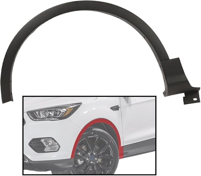 PIT66 Fender Flare,Compatible with 13-17 Ford Escape Wheel Well Arch Molding Front Left CJ5Z-16268-AB
