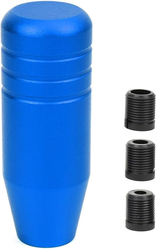 muge racing 3.5inch Aluminum Alloy Shift Knob, Heavy Duty Car Gear Lever Stick Shifter Handle fit Most Automatic Manual Vehicle Blue